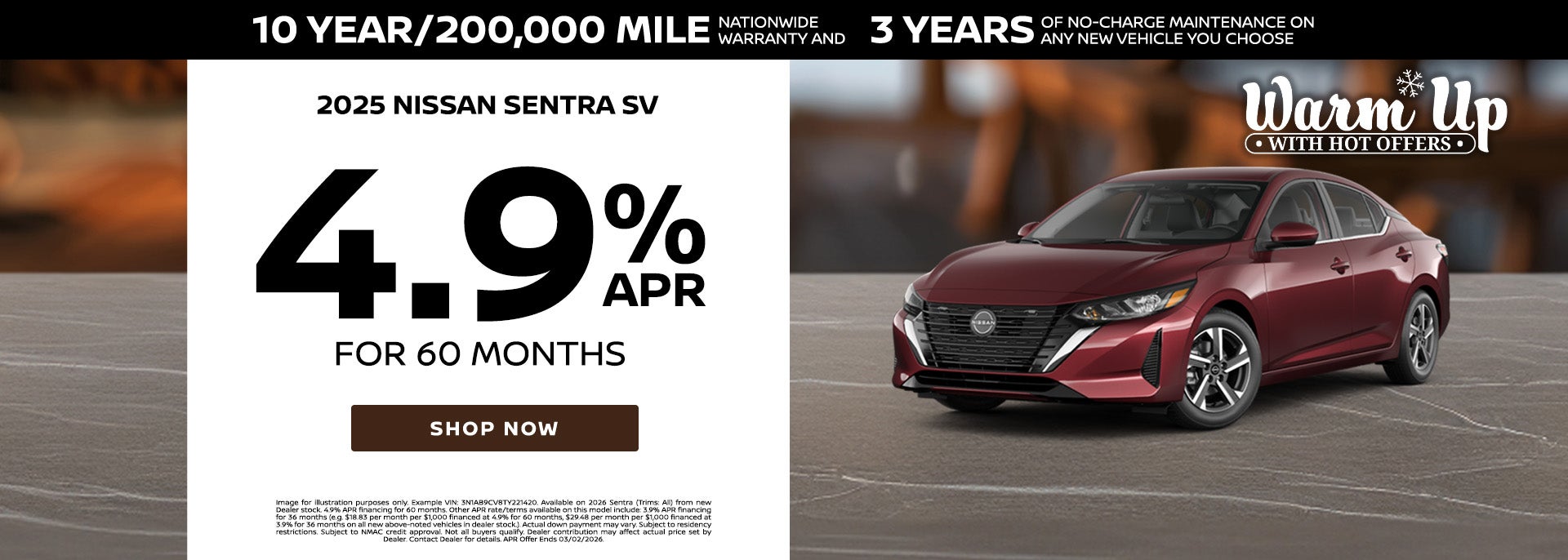 Offers on 2025 Nissan Sentra