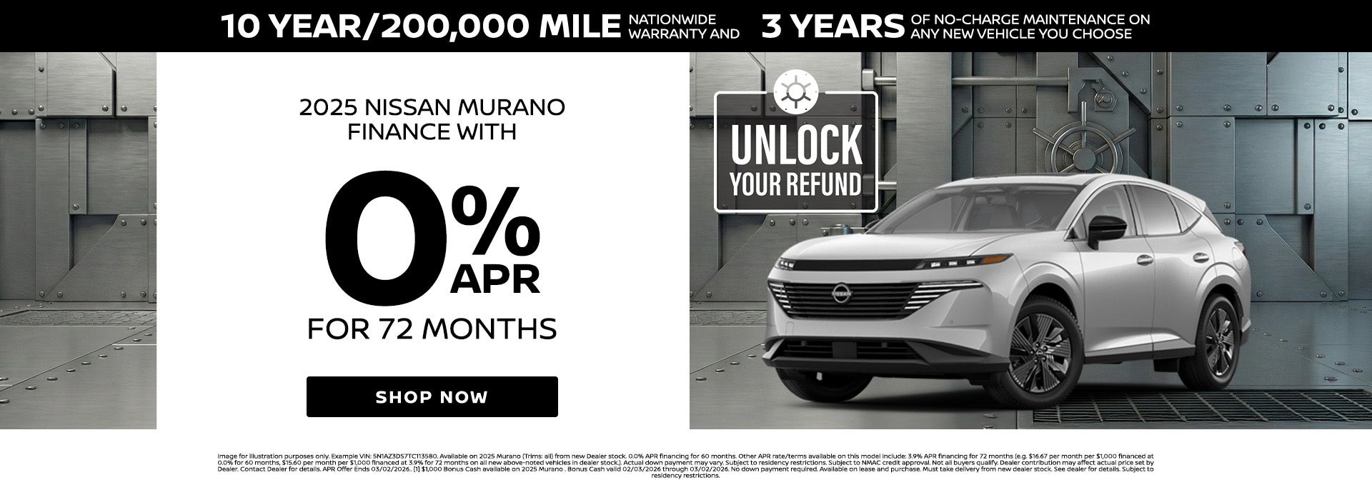 0% on 2025 Nissan Murano