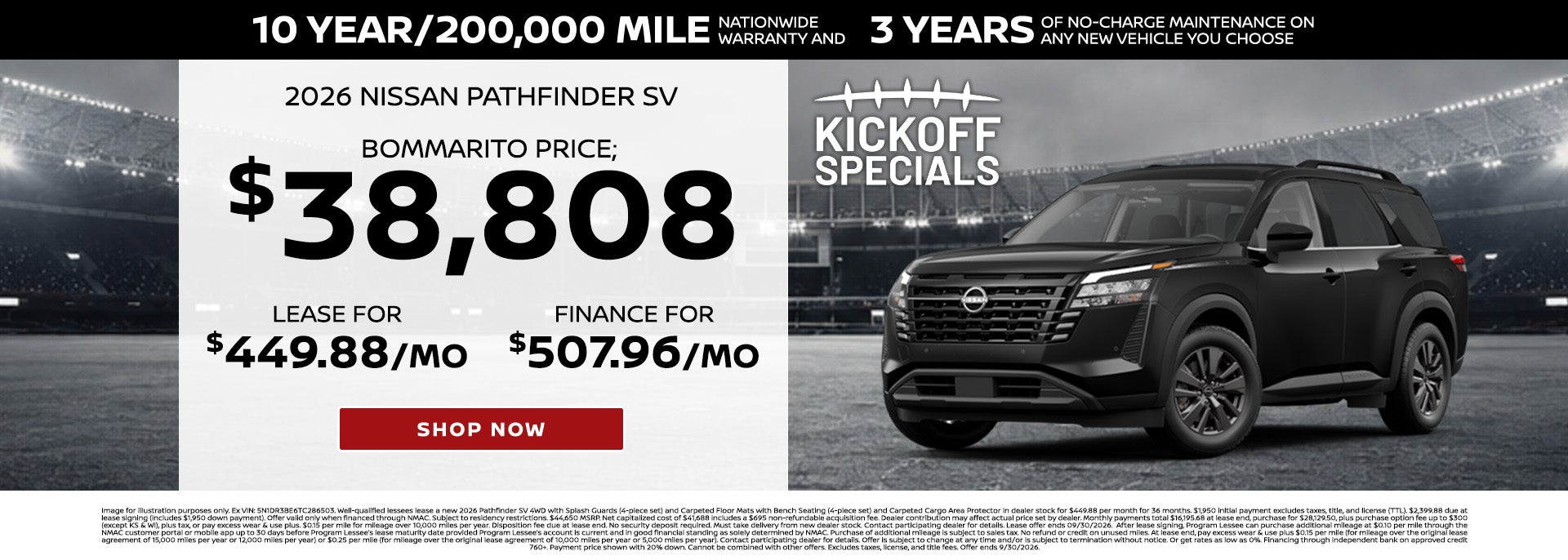 Finance Or Lease 2026 Pathfinder at Bommarito Nissan Ballwin